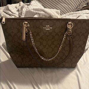Coach Signature Print Tote